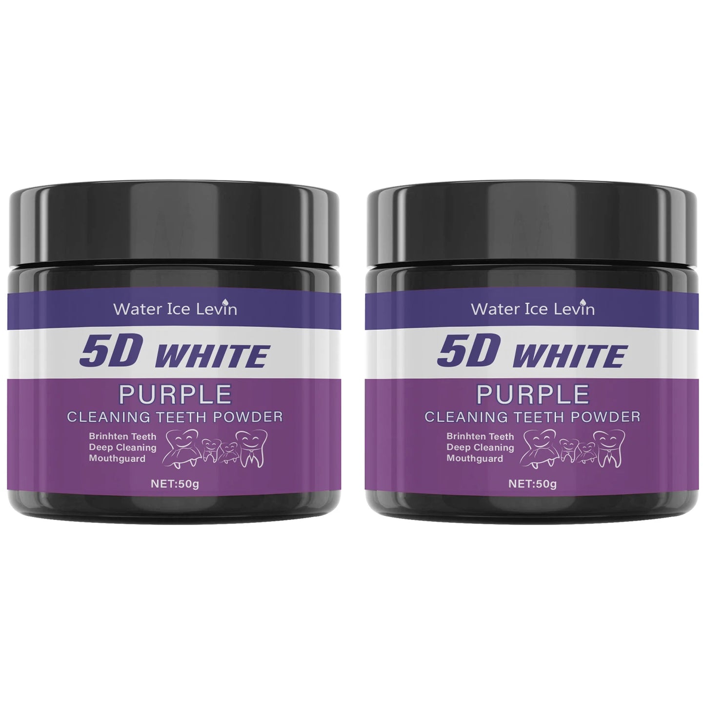Polvo Blanqueador Dental Morado – Limpieza Profunda y Corrección de Tonos Amarillos
