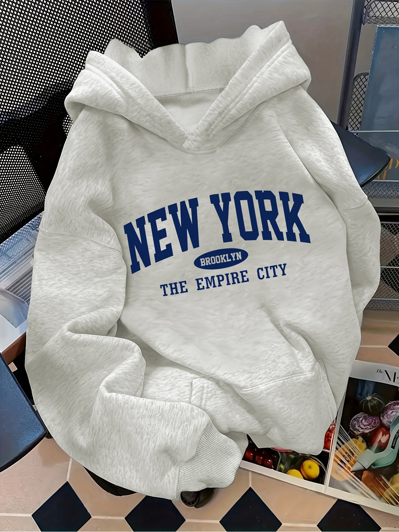 Sweat à capuche California West Coast – Polaire oversize