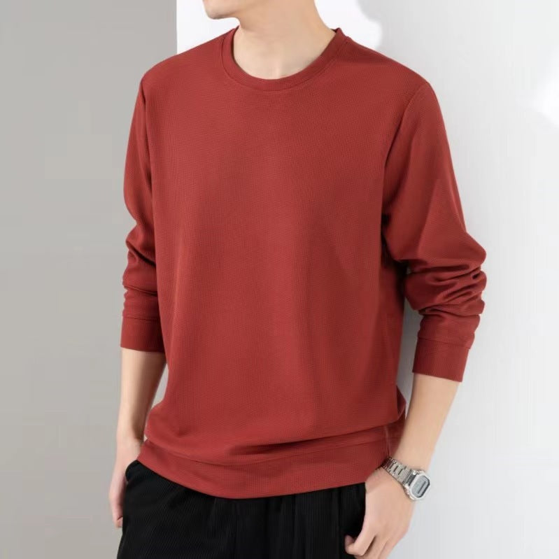 T-shirt ample à manches longues pour homme – Force tranquille en coton