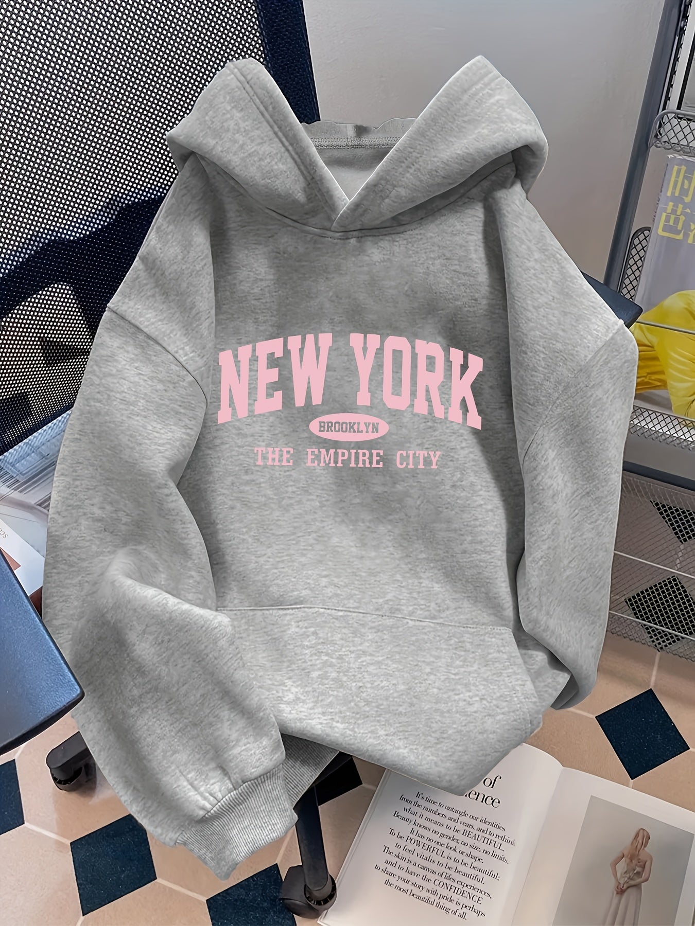 Sweat à capuche California West Coast – Polaire oversize