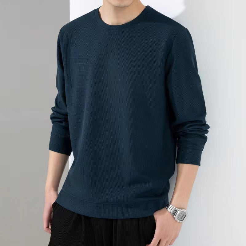 T-shirt ample à manches longues pour homme – Force tranquille en coton