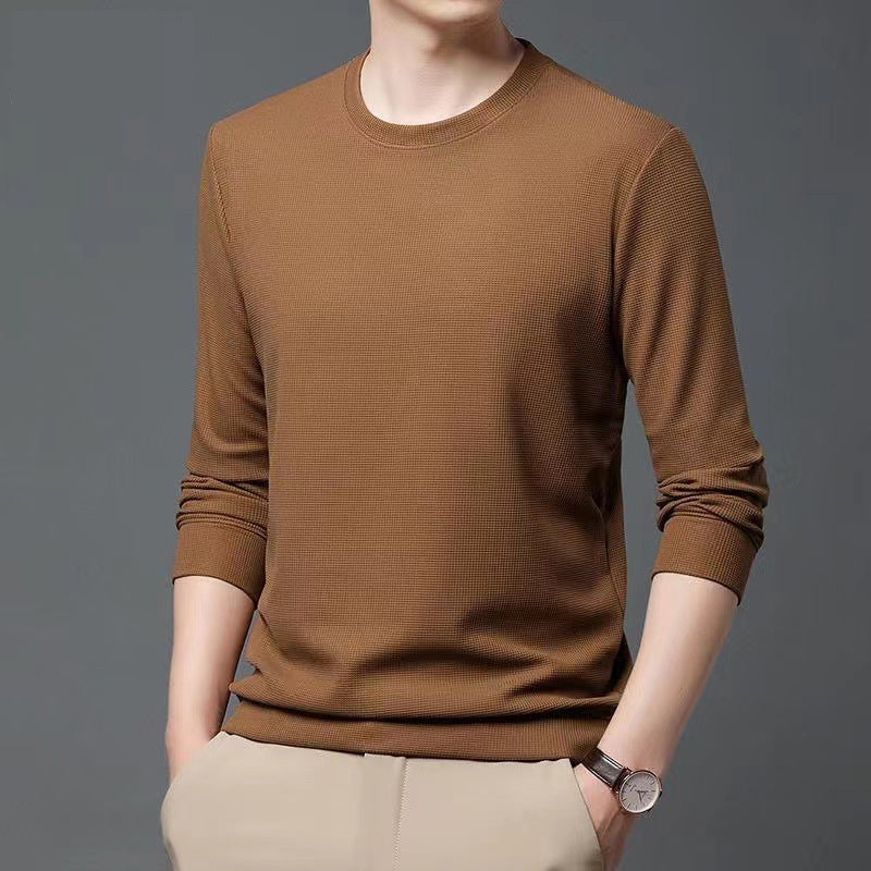 T-shirt ample à manches longues pour homme – Force tranquille en coton