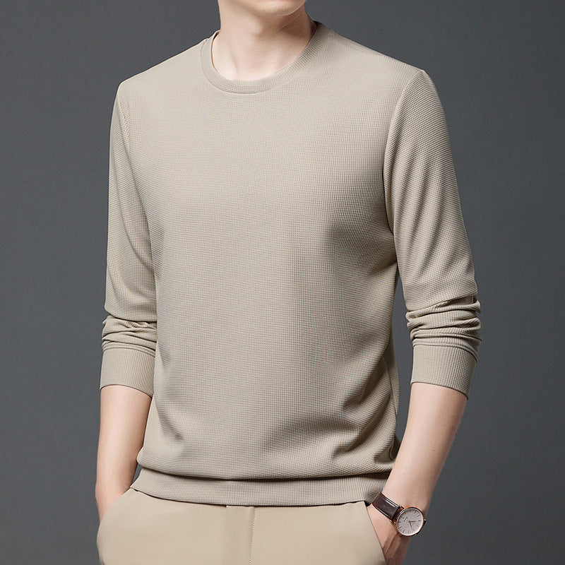 T-shirt ample à manches longues pour homme – Force tranquille en coton