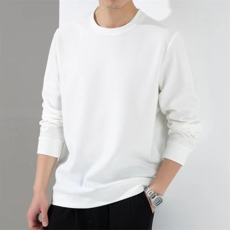 T-shirt ample à manches longues pour homme – Force tranquille en coton