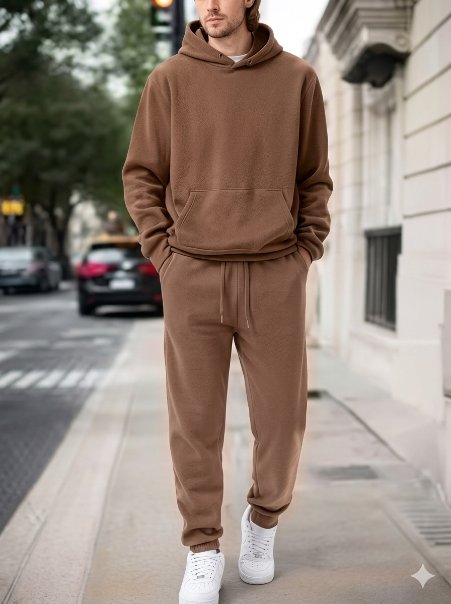 Conjunto Deportivo con Sudadera y Jogger – Outfit Casual Urbano para Hombre