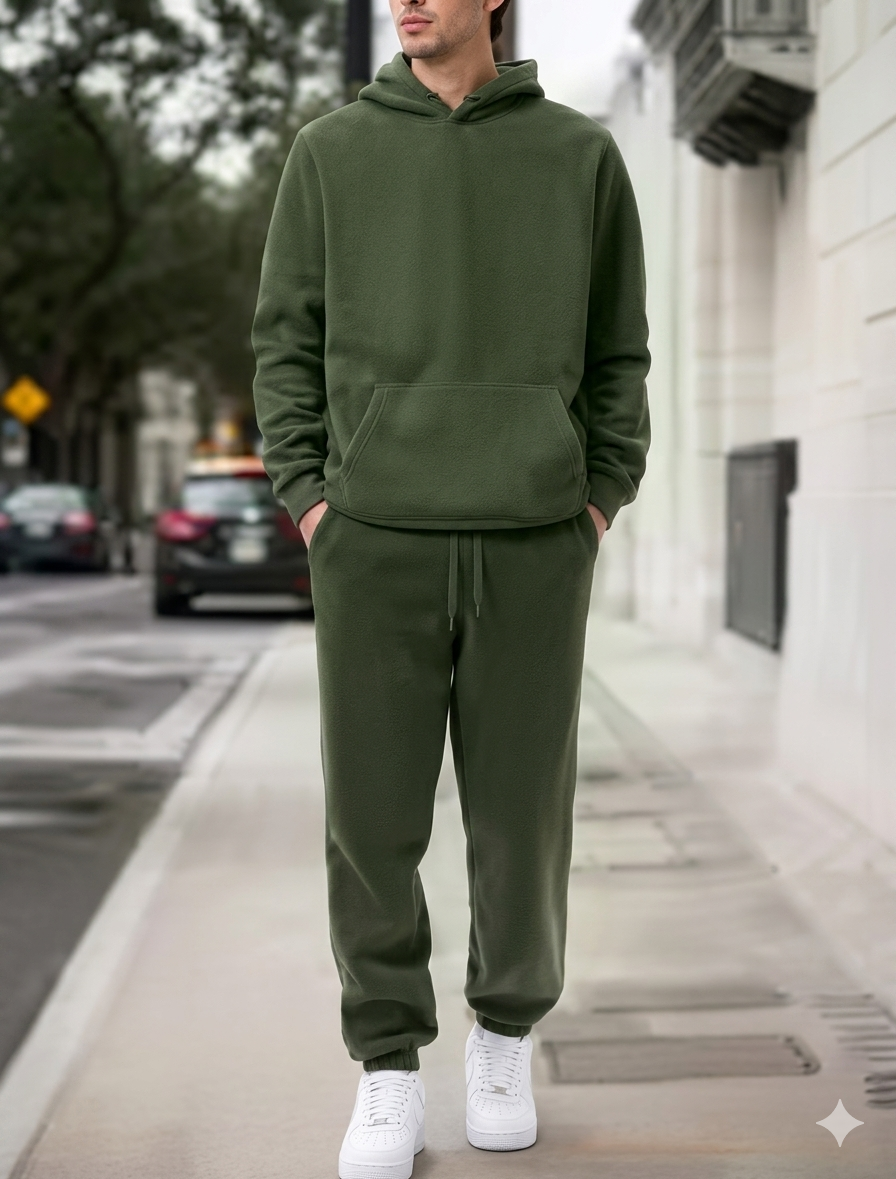 Conjunto Deportivo con Sudadera y Jogger – Outfit Casual Urbano para Hombre