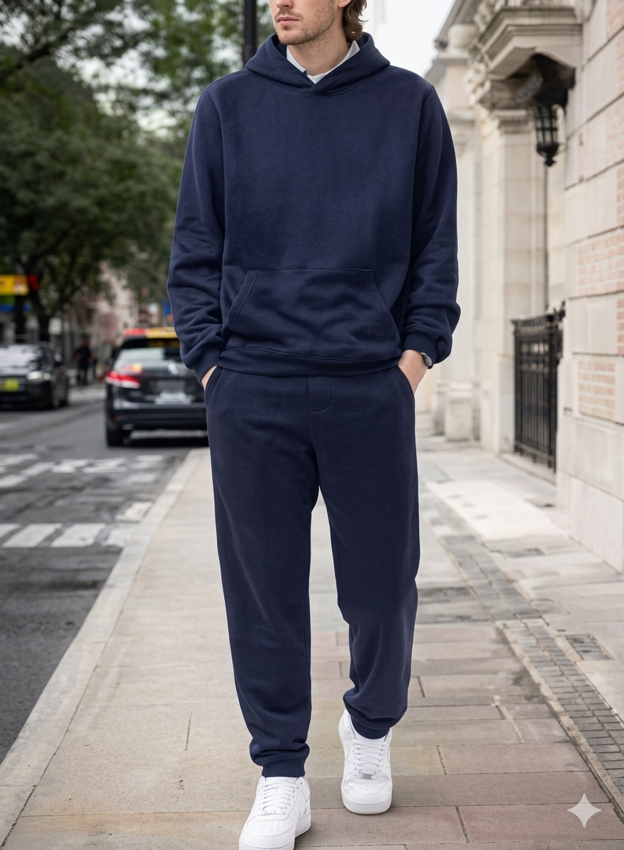 Conjunto Deportivo con Sudadera y Jogger – Outfit Casual Urbano para Hombre