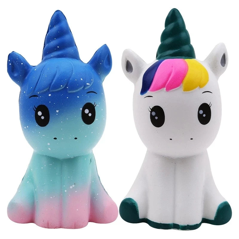 Squishy Unicornio Antiestrés de Espuma Lenta – Juguete Sensorial Suave Aromático