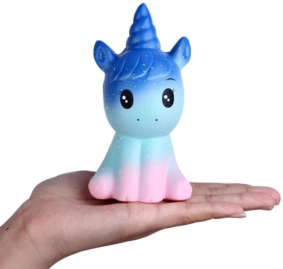 Squishy Unicornio Antiestrés de Espuma Lenta – Juguete Sensorial Suave Aromático