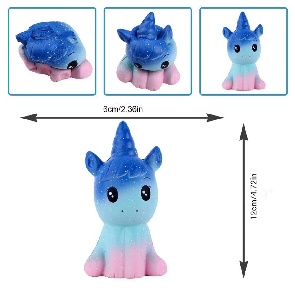 Squishy Unicornio Antiestrés de Espuma Lenta – Juguete Sensorial Suave Aromático