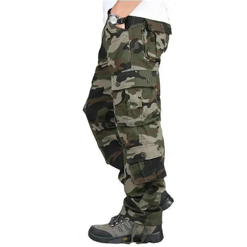 Pantalón Cargo para Hombre – Jogger Urbano Multi Bolsillos Estilo Casual