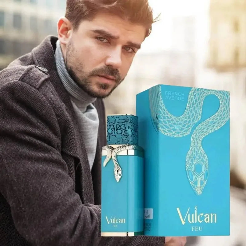 Perfume Árabe Vulcan Feu Unisex 100ml – Fragancia Intensa, Elegante y de Larga Duración