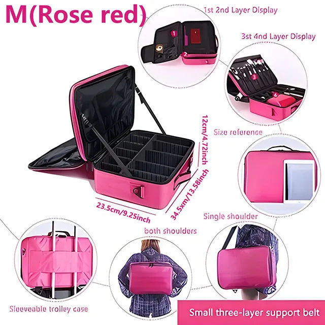 Pro Beauty Case – Organizador de Maquillaje Profesional