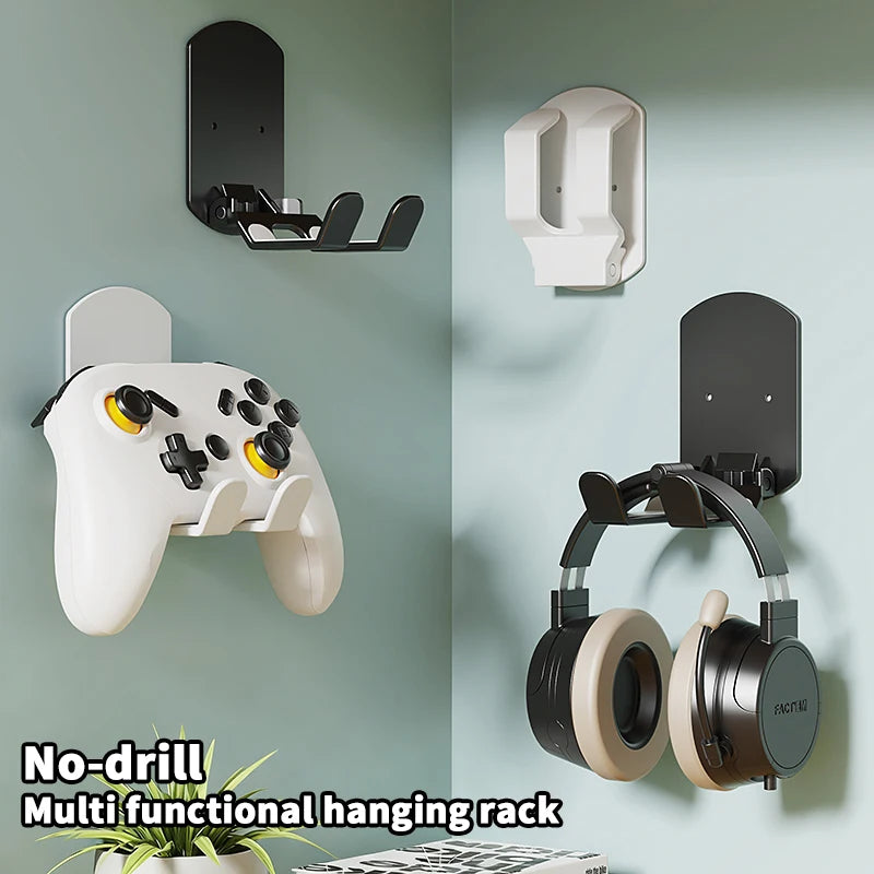 Soporte Adhesivo para Audífonos y Controles – Organizador Universal de Pared y Escritorio Gaming