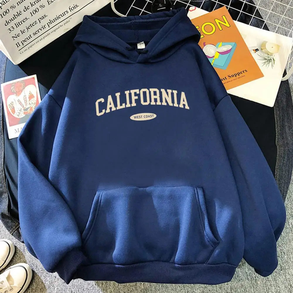 Hoodie California West Coast – Oversize Fleece