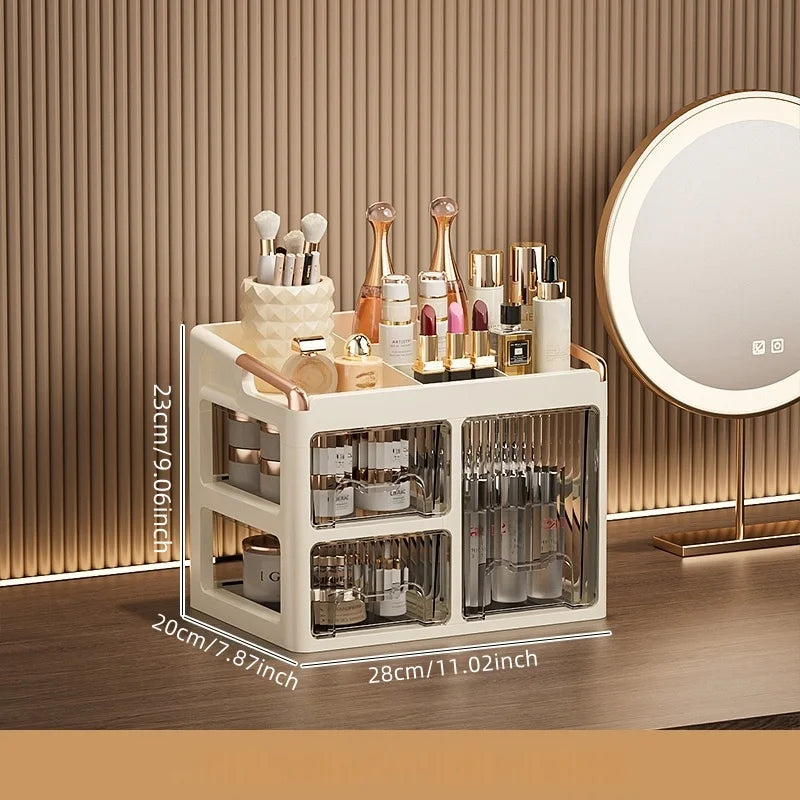 Organizador de Maquillaje con Cajones – Almacenador de Cosméticos y Skincare Multifuncional