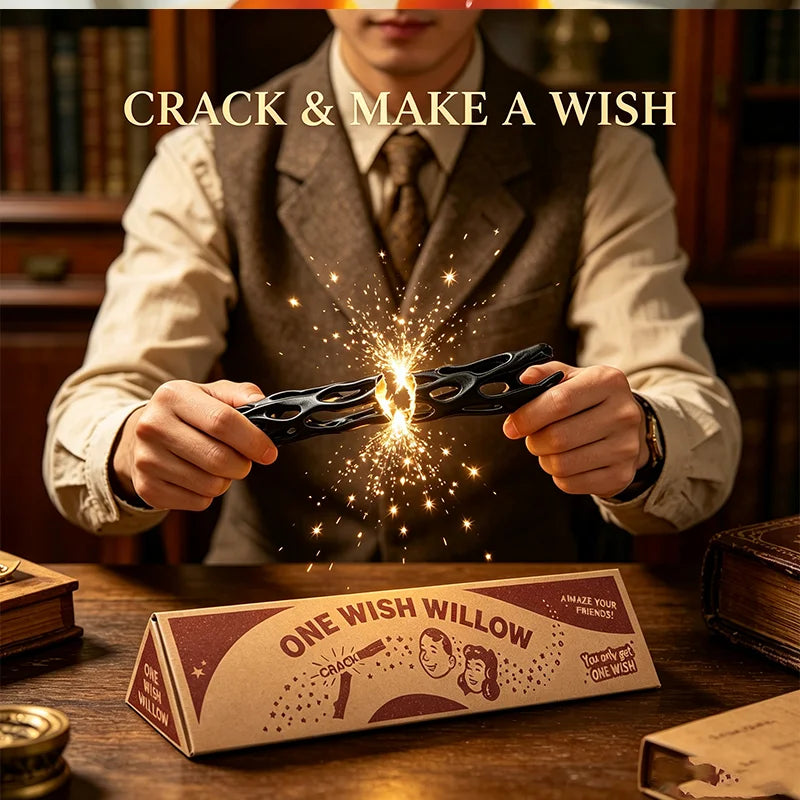 One Wish Willow – Vara de los Deseos con Caja | Decoración Mística, Regalo Original y Ritual de Manifestación