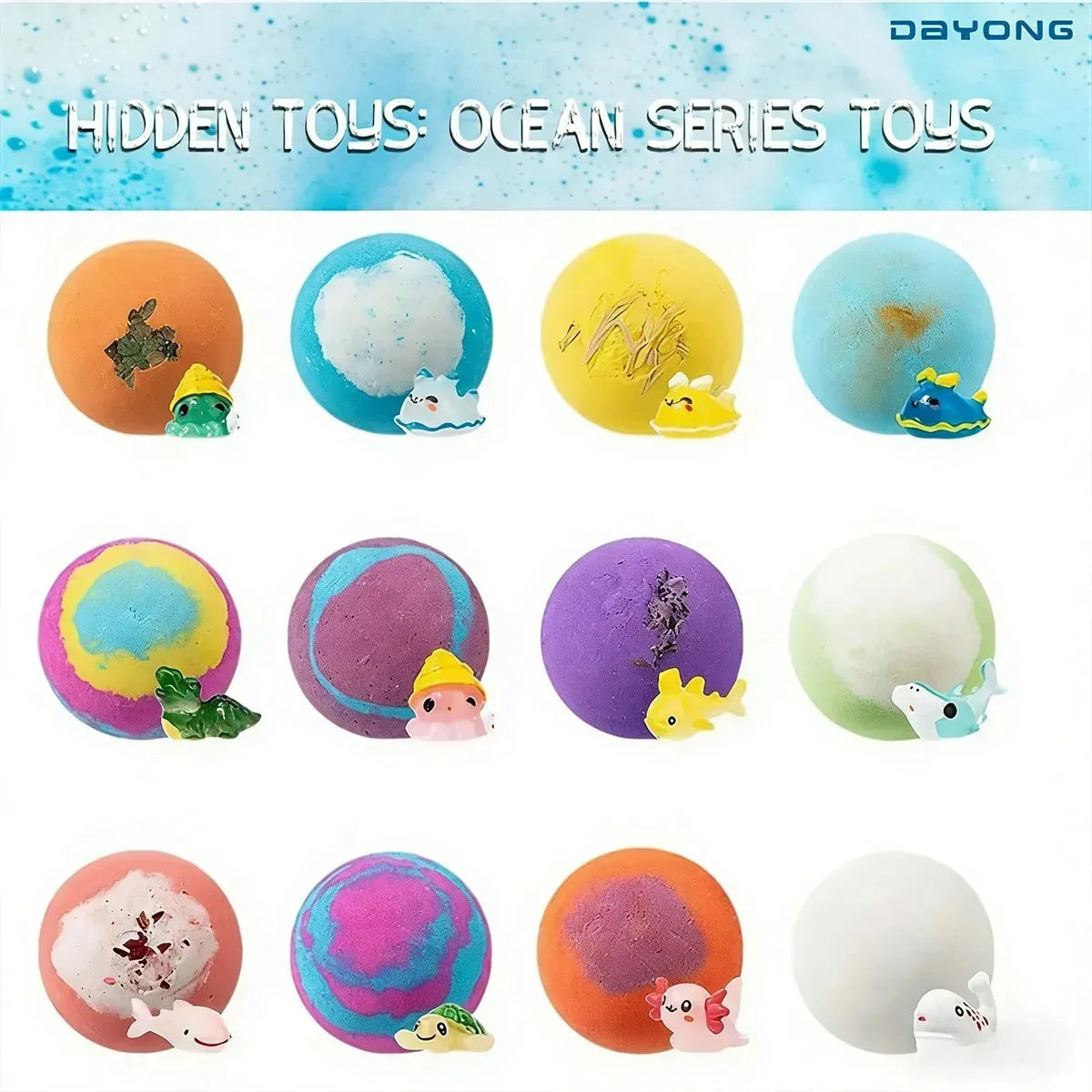 Bombas de Baño con Sorpresa - Packs de 6 unidades y 12 unidades