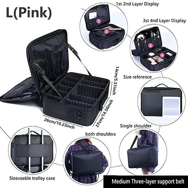 Pro Beauty Case – Organizador de Maquillaje Profesional