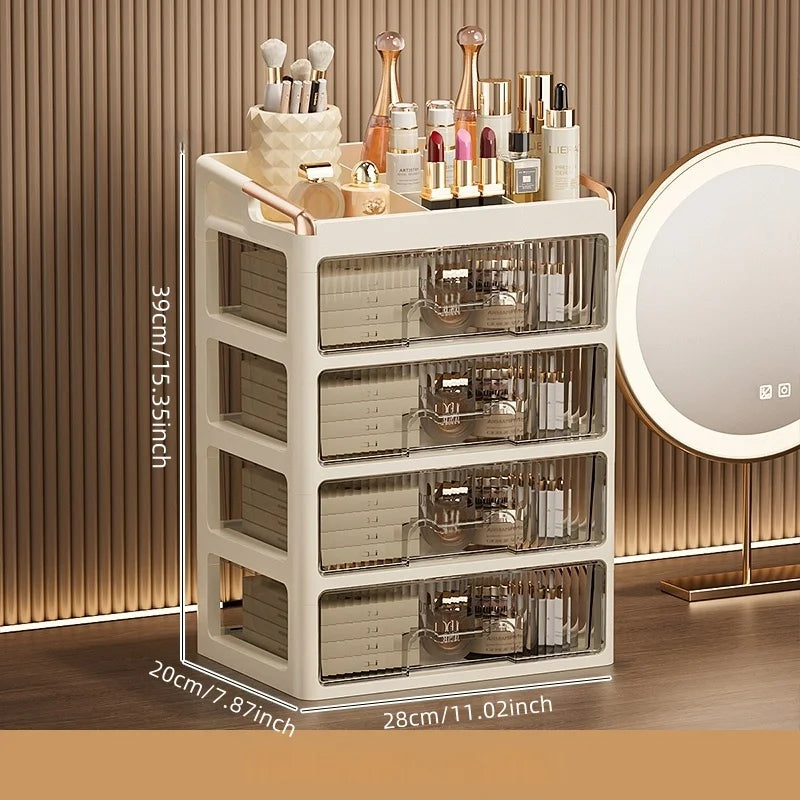Organizador de Maquillaje con Cajones – Almacenador de Cosméticos y Skincare Multifuncional
