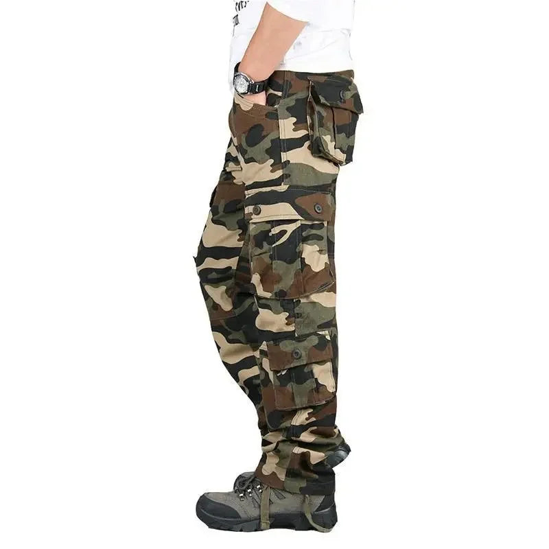 Pantalón Cargo para Hombre – Jogger Urbano Multi Bolsillos Estilo Casual