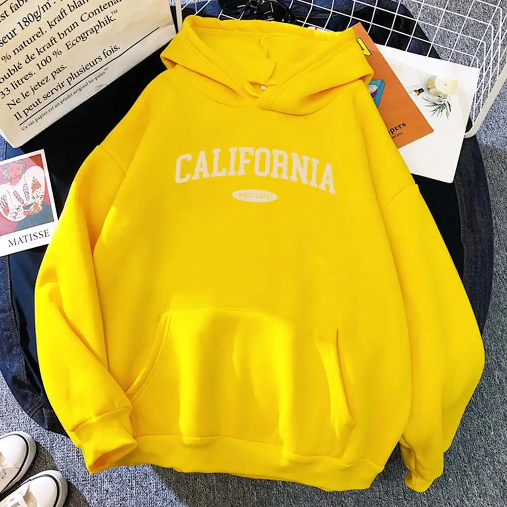 Hoodie California West Coast – Oversize Fleece