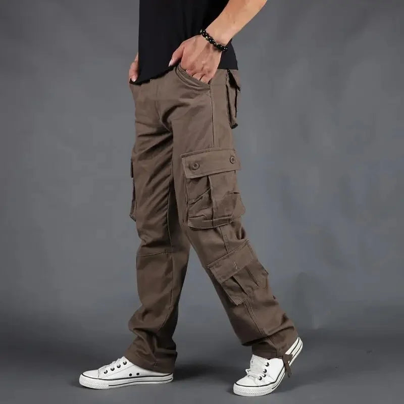 Pantalón Cargo para Hombre – Jogger Urbano Multi Bolsillos Estilo Casual