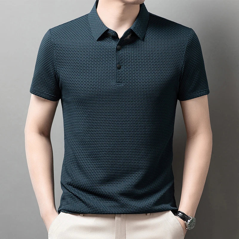 Structured Floral Polo – Modern Classic for Summer Ease