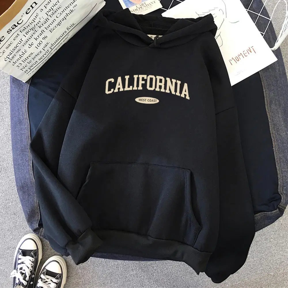 Hoodie California West Coast – Oversize Fleece