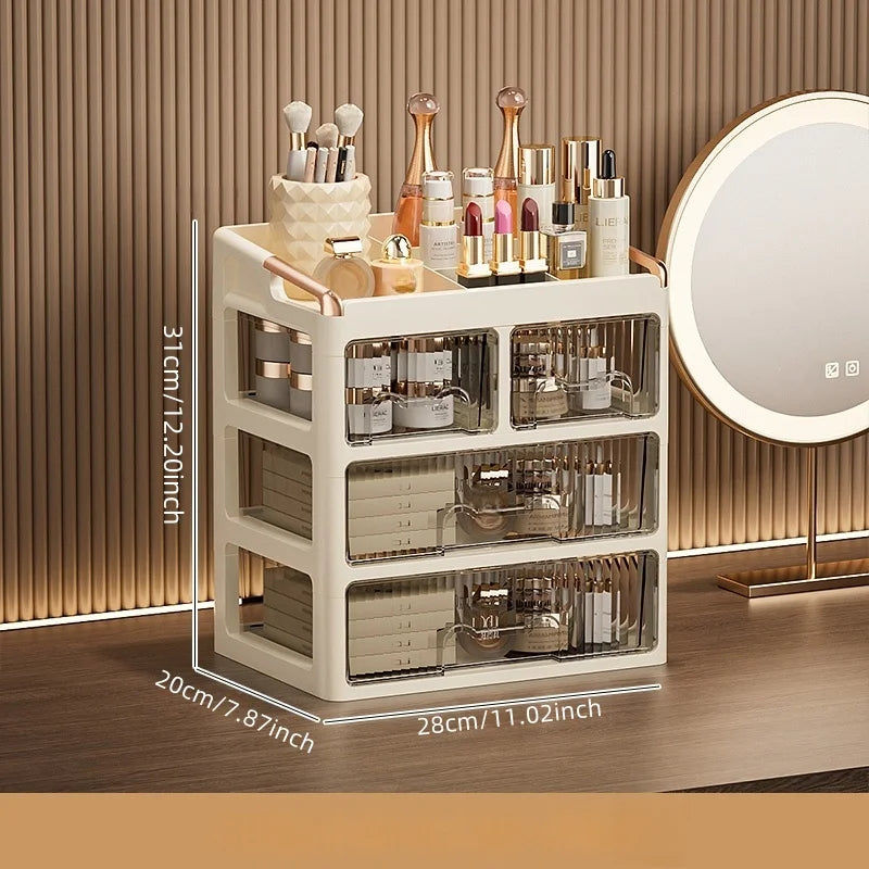 Organizador de Maquillaje con Cajones – Almacenador de Cosméticos y Skincare Multifuncional