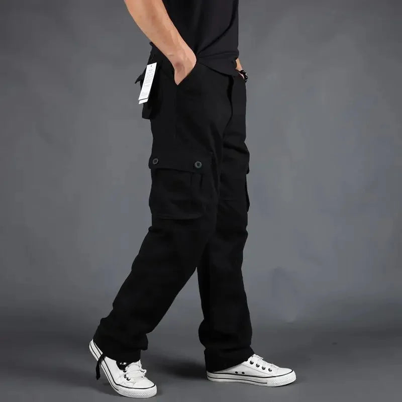 Pantalón Cargo para Hombre – Jogger Urbano Multi Bolsillos Estilo Casual