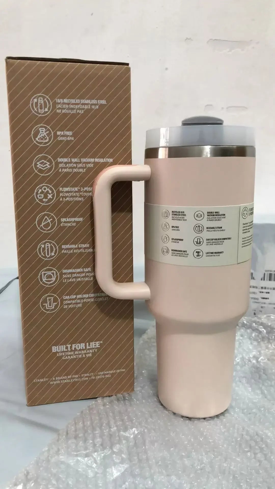 Vaso Térmico 14oz con Asa – Termo de Acero Inoxidable Antifugas para Café y Bebidas