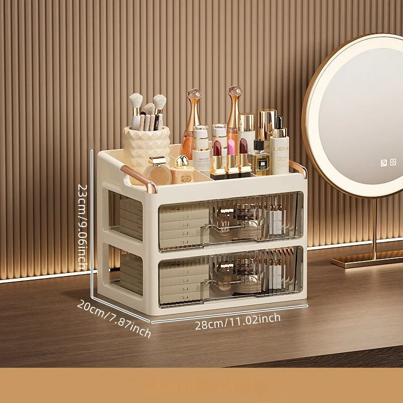 Organizador de Maquillaje con Cajones – Almacenador de Cosméticos y Skincare Multifuncional