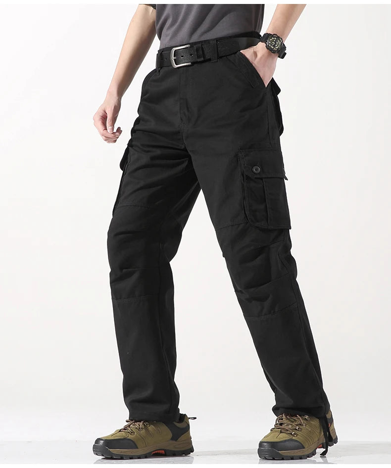 Pantalón Cargo para Hombre – Jogger Urbano Multi Bolsillos Estilo Casual