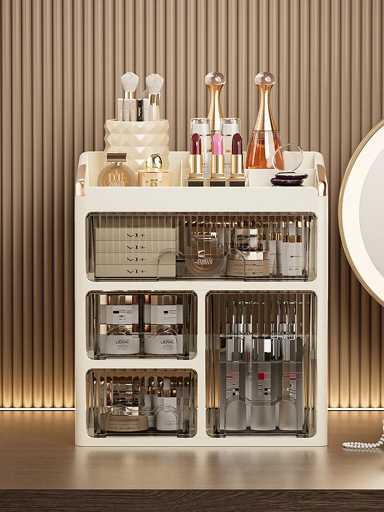 Organizador de Maquillaje con Cajones – Almacenador de Cosméticos y Skincare Multifuncional