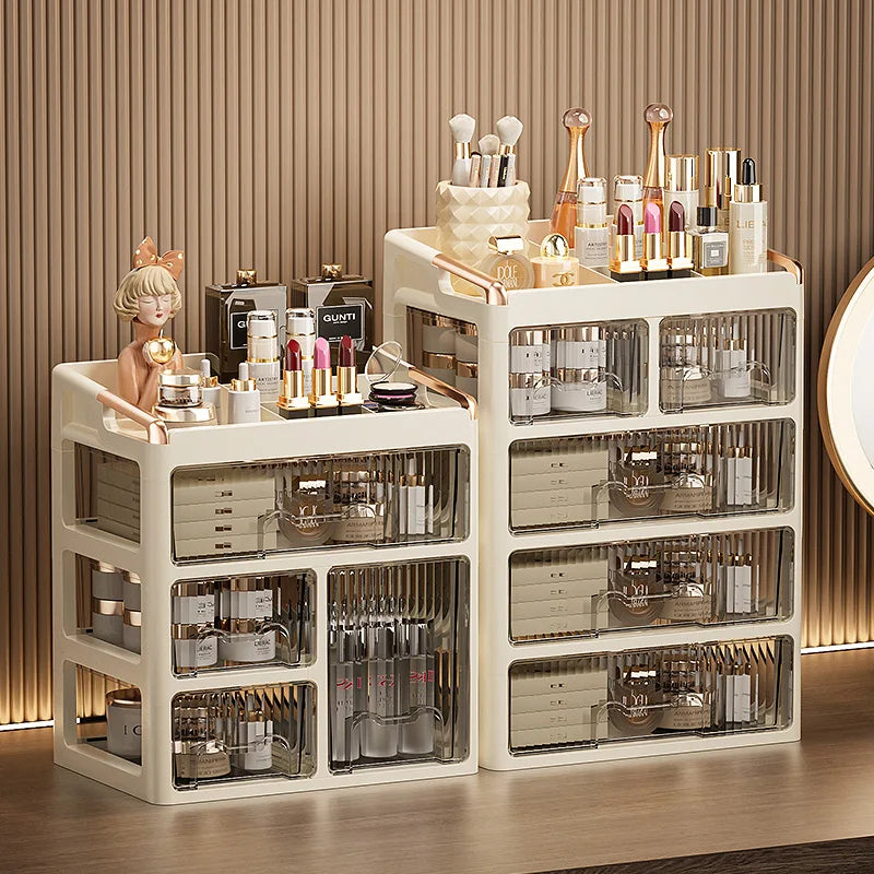 Organizador de Maquillaje con Cajones – Almacenador de Cosméticos y Skincare Multifuncional