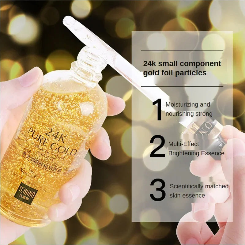 Sérum Facial de Ácido Hialurónico y Niacinamida con Oro 24K – Hidratación y Luminosidad Facial