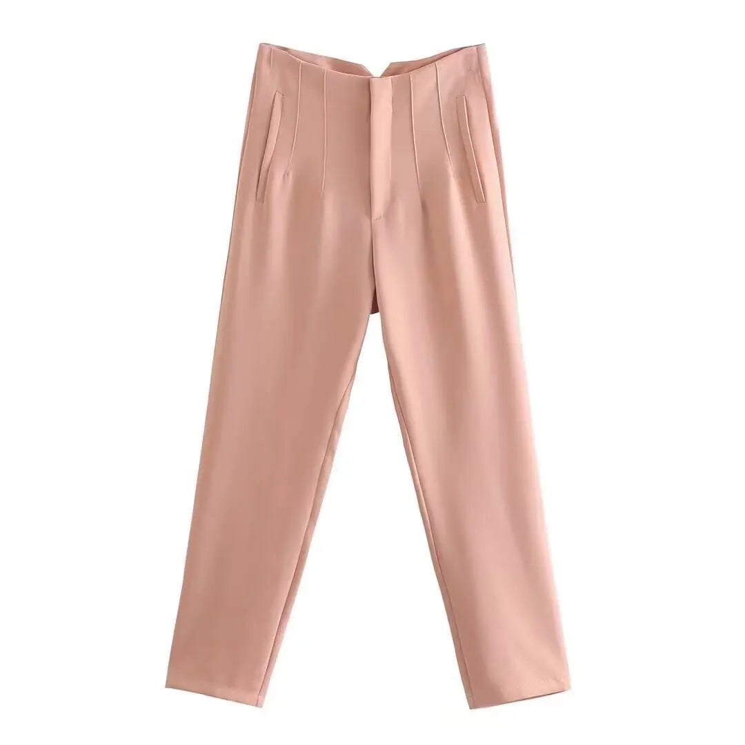 Pantalón Elegance Premium – Tiro Alto Corte Recto