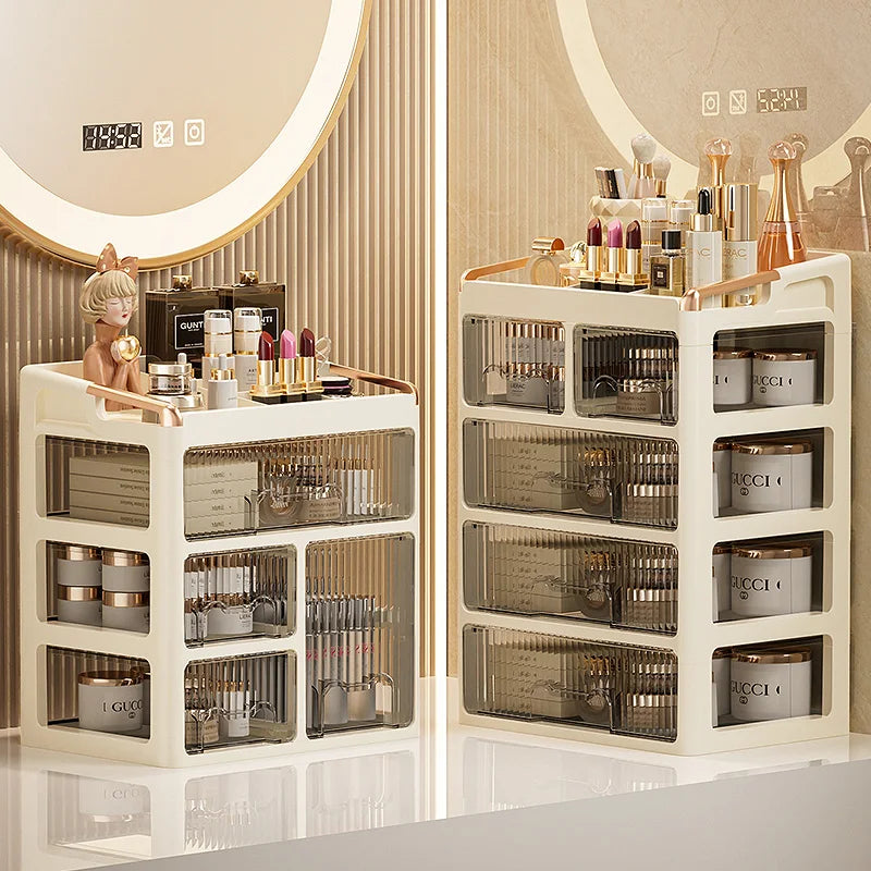 Organizador de Maquillaje con Cajones – Almacenador de Cosméticos y Skincare Multifuncional