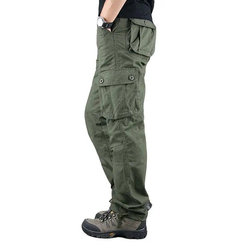 Pantalón Cargo para Hombre – Jogger Urbano Multi Bolsillos Estilo Casual