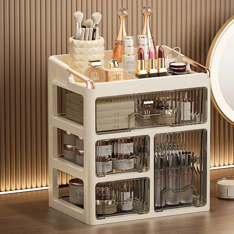 Organizador de Maquillaje con Cajones – Almacenador de Cosméticos y Skincare Multifuncional