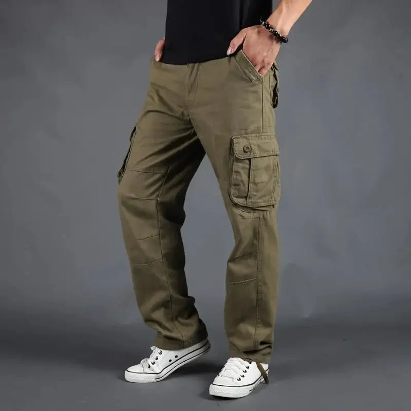 Pantalón Cargo para Hombre – Jogger Urbano Multi Bolsillos Estilo Casual