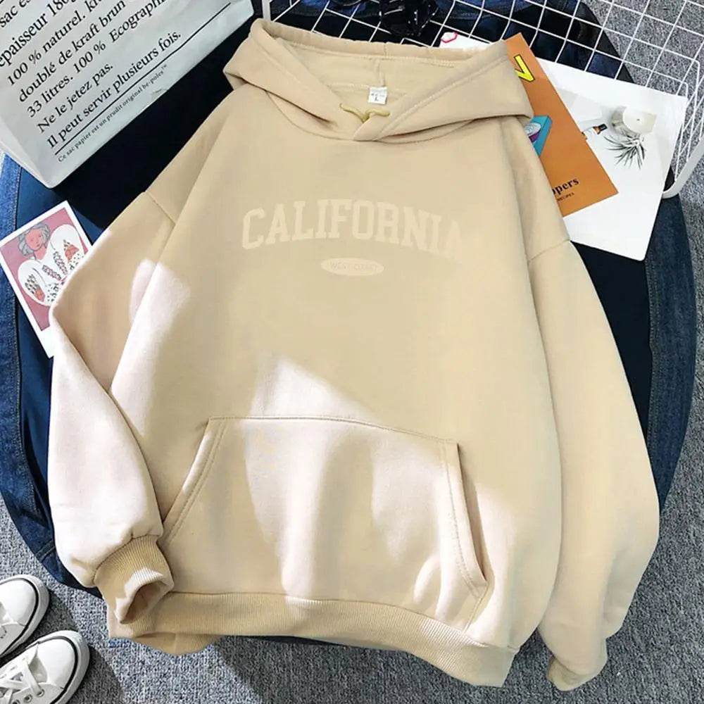 Hoodie California West Coast – Oversize Fleece