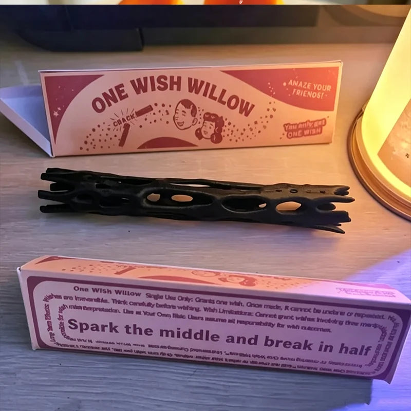 One Wish Willow – Vara de los Deseos con Caja | Decoración Mística, Regalo Original y Ritual de Manifestación