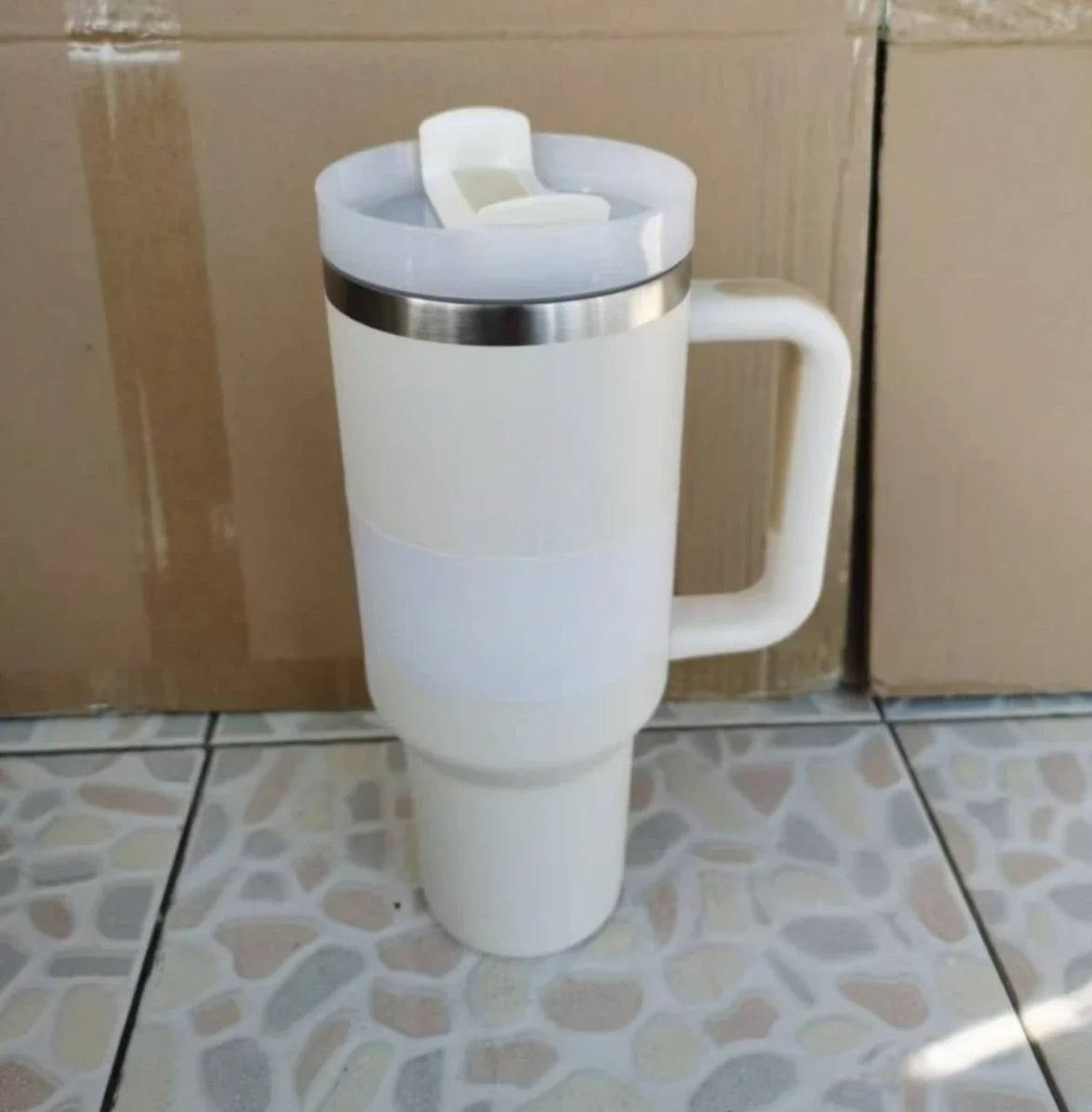 Vaso Térmico 14oz con Asa – Termo de Acero Inoxidable Antifugas para Café y Bebidas