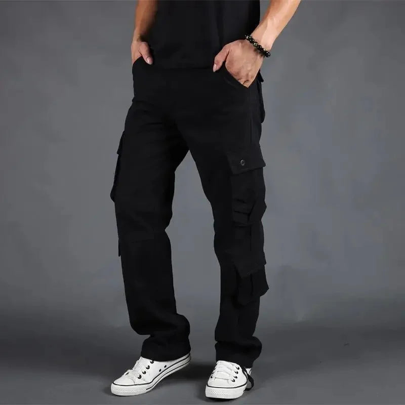 Pantalón Cargo para Hombre – Jogger Urbano Multi Bolsillos Estilo Casual