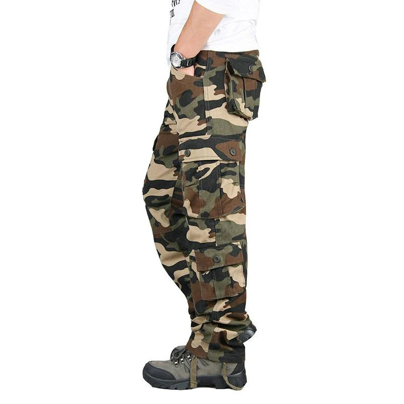 Pantalón Cargo para Hombre – Jogger Urbano Multi Bolsillos Estilo Casual