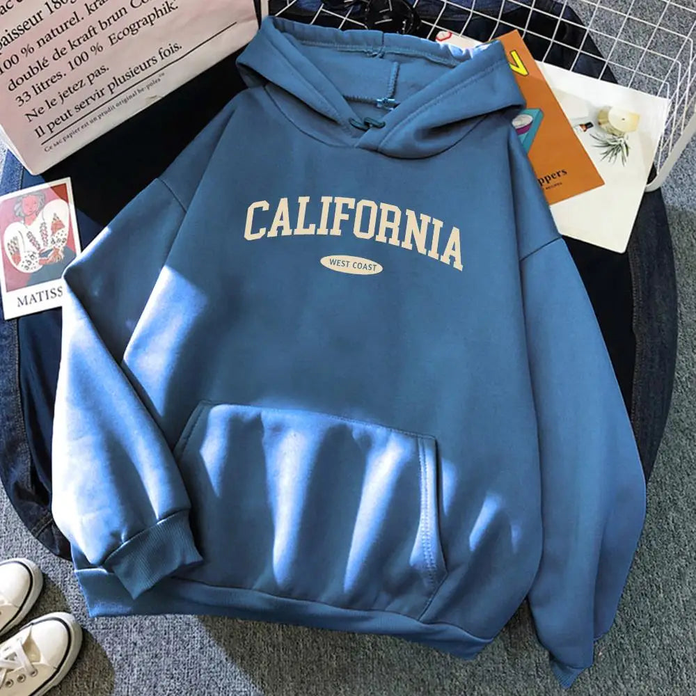 Hoodie California West Coast – Oversize Fleece