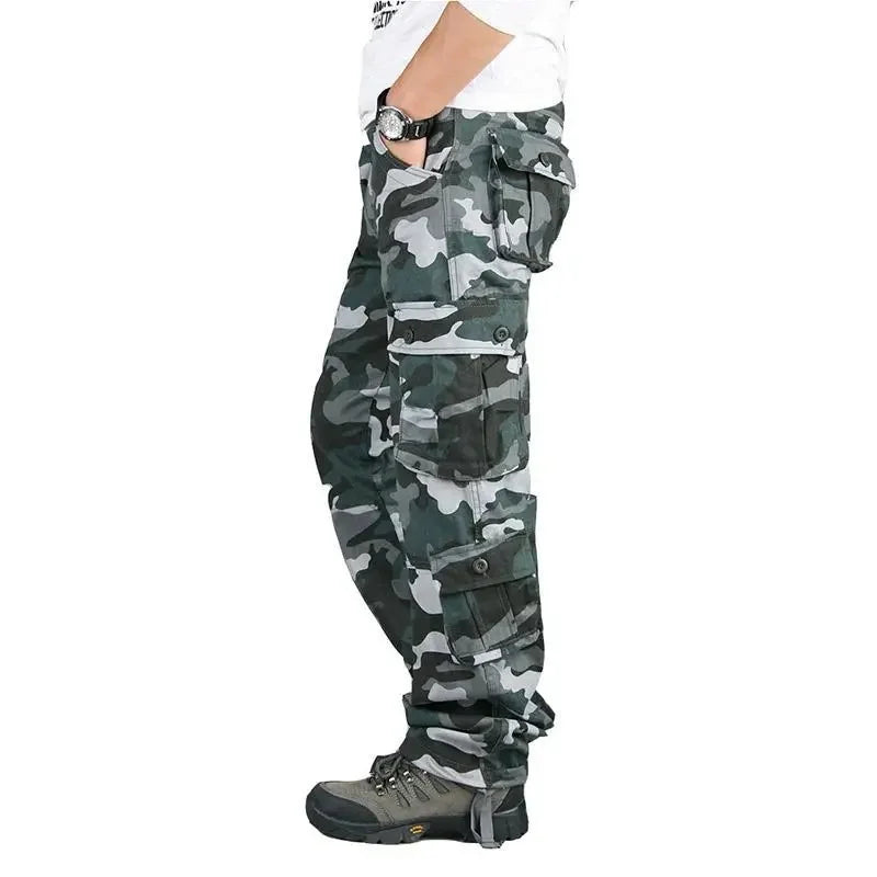 Pantalón Cargo para Hombre – Jogger Urbano Multi Bolsillos Estilo Casual