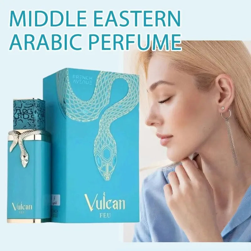 Perfume Árabe Vulcan Feu Unisex 100ml – Fragancia Intensa, Elegante y de Larga Duración